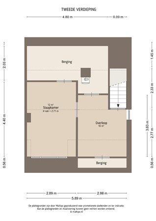 Floorplan - Hoeghen Camp 3, 4161 BE Heukelum